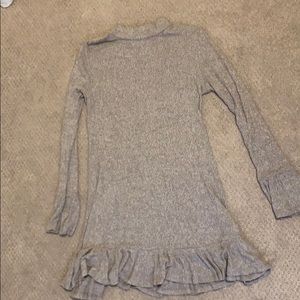 Mock neck fall sweater dress